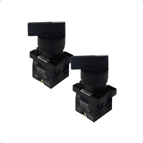 Kit Chave Seletora Plástica | Ej33 | Manopla Longa | 3 Posiçõ